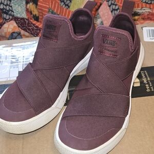Vans Burgundy Slip-On Sneakers